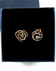 kolczyki wire wrapping Kolczyki sztyfty z szafirami 2