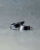 kolczyki wire wrapping Srebrne kolczyki wkrętki kółeczka oksydowane 1
