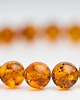 bransoletki z kamieni naturalnych Bransoletka bursztyn koniakowy kulka regularna 5