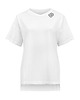 t-shirt damskie Biały T-shirt z geometryczną grafiką 1