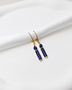 kolczyki z kamieniami Kolczyki pozłacane - Lapis Lazuli 1