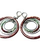 kolczyki wire wrapping Wianki  circle /chocolate/ kolczyki 9