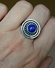 pierścionki srebrne Pierścionek -fasetowany  lapis lazuli- 1