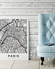 plakaty Plakat Paris Paris Paryż mapa 2
