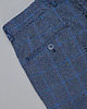 spodnie męskie spodnie bresso niebieski w kratę slim fit 2