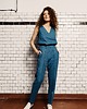 topy damskie Top lniany NIEBIESKI MORSKI 1