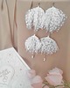 Biżuteria ślubna Kolczyki brokatowe white/silver z kolekcji Romantic Flowers 7