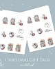 kartki świąteczne Bileciki na prezenty PLIK DO DRUKU 1