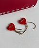 broszki Broszka dwa serca czerwone 1