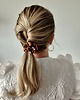 gumki do włosów Gumka jedwabna, scrunchie, brązowa panterka MINI 2