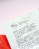 kartki scrapbooking Kaligrafia: List miłosny pisany ręcznie atramentem 3
