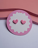 kolczyki z masy plastycznej Sztyfty pastylki serca 2