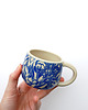 filiżanki Filiżanka cermiczna w niebieski wzór 2