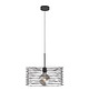 lampy wiszące Czarna lampa wisząca do salonu w stylu loftowym CLIZA LOFT 2