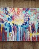 obrazy Obraz ręcznie malowany na płótnie 30x40 cm - abstrakcyjny pejzaż 6