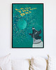 plakaty Łajka, kosmiczny pies - plakat fine art, giclee 6