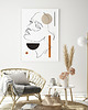 plakaty Plakat Twarz 2 - boho plakaty portret geometryczny 1
