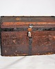 skrzynki, kufry i pudła Antyczny kufer podróżny XIX/XX w., drewniany, oryginalny stan 3