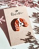 przypinki Pin Piesek Cavalier Cocker Spaniel Rudy z Białym pin z pyszczkiem psa 1
