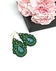 kolczyki soutache Zielone kolczyki sutasz - kolekcja Thalia 5