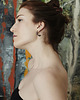 kolczyki srebrne Kolczyki srebrne WAVES Semicircle / black silver earrings 2
