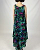 sukienki maxi damskie Wakacyjna SUKIENKA w kwiaty maxi, autorski print  lilie wodne 100% wiskoza 9