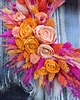 wianki Całoroczny wianek dekoracyjny pink & orange 35/40 cm 6