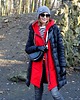 bluza bez kaptura damska Bluza długa na zamek - Czerwona 2