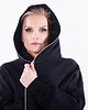 bluza z kapturem damska BLUZA  NIETOPERZ  czarna Conscious 2