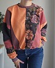 bluza bez kaptura damska Bluza patchwork - Copper Bloom - One of a kind - oversize 4