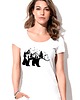 t-shirt damskie Koszulka organiczna z nadrukiem Niedźwiedź 1