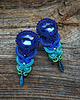 kolczyki soutache Kolczyki w stylu pawich piór 1