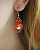 kolczyki swarovski Esme 3 - pomarańczowe kolczyki z kryształkami 3