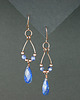 kolczyki wire wrapping Długie kolczyki z lapis lazuli 5