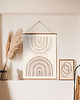 plakaty Plakat modern, beżowa tęcza, modern, boho plakat 2
