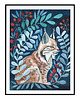 plakaty Winter Lynx ilustracja drukowana 1