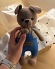 misie i maskotki Pies na szydełku, maskotka piesek dla dziecka, personalizowany prezent 1