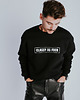 bluza bez kaptura damska Czarna bluza z białym napisem CLASSY AS FUCK bez kaptura 6