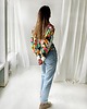 bluza bez kaptura damska Young Heart / bluza z tropikalnym printem 3
