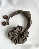 opaski do włosów Zestaw opaska supełkowa & scrunchie w kratkę Anna 1