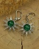 kolczyki wire wrapping Kolczyki słońce zielony onyks wire wrapping słoneczka 1