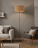 lampy podłogowe Lampa stojąca do salonu JERSEY ECO w stylu skandynawskim z abażurem 1