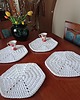 podkładki do kuchni Komplet podkładek szydełkowych 4szt 35cm 1