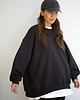 bluza bez kaptura damska ANTRACYTOWA BLUZA BAWEŁNIANA CHEER long 1