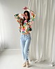 bluza bez kaptura damska Young Heart / bluza z tropikalnym printem 1