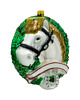 ozdoby choinkowe Bombka choinkowa: Koń w wieńcu: biały 1