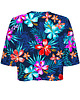 t-shirt damskie DR.CROW T-shirt Krótki CROP Colourful Flowers 1