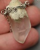 naszyjniki - inne Naszyjnik Talizman kryształ górski wire wrapping 8