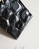 kolczyki - inne kolczyki RAW, duże czarne skóra krokodyl 1