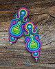 kolczyki soutache Duże i kolorowe kolczyki sutasz 5